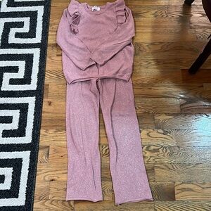 H&M set dust pink size 8-10 big girls